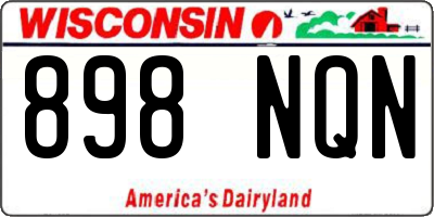 WI license plate 898NQN
