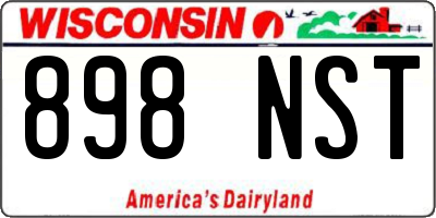 WI license plate 898NST