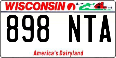 WI license plate 898NTA