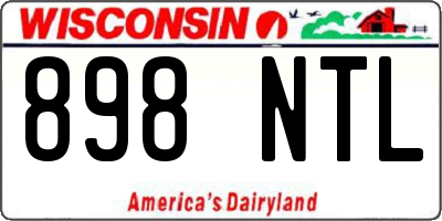 WI license plate 898NTL