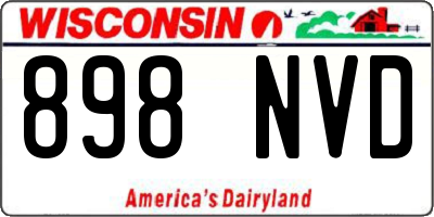 WI license plate 898NVD