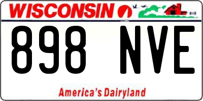 WI license plate 898NVE