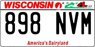 WI license plate 898NVM