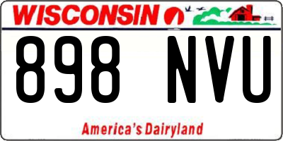 WI license plate 898NVU