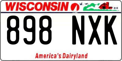 WI license plate 898NXK