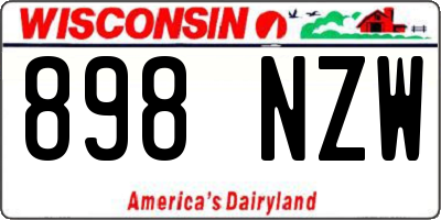 WI license plate 898NZW
