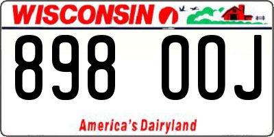 WI license plate 898OOJ