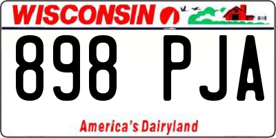 WI license plate 898PJA