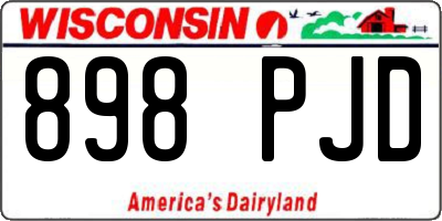 WI license plate 898PJD