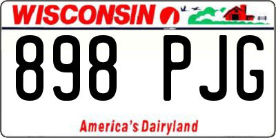 WI license plate 898PJG