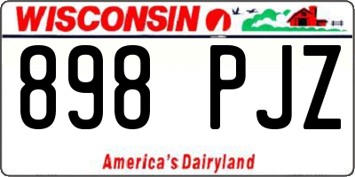 WI license plate 898PJZ