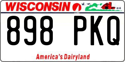 WI license plate 898PKQ
