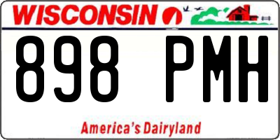 WI license plate 898PMH