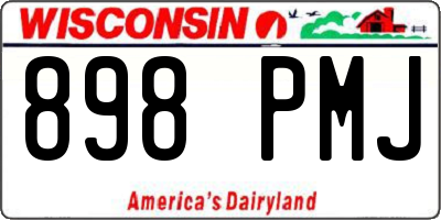 WI license plate 898PMJ