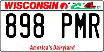 WI license plate 898PMR