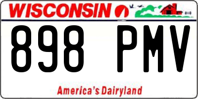 WI license plate 898PMV