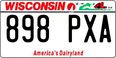 WI license plate 898PXA