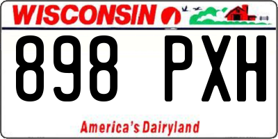 WI license plate 898PXH