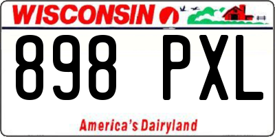 WI license plate 898PXL