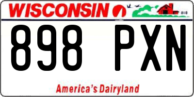 WI license plate 898PXN