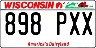 WI license plate 898PXX