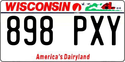WI license plate 898PXY