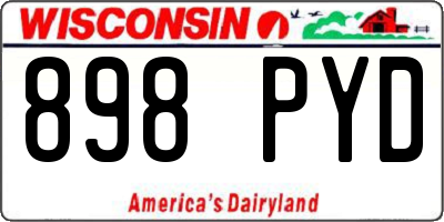 WI license plate 898PYD
