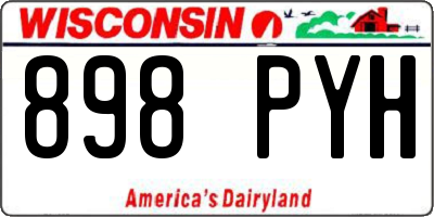 WI license plate 898PYH