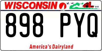 WI license plate 898PYQ