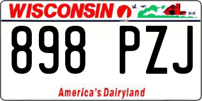WI license plate 898PZJ