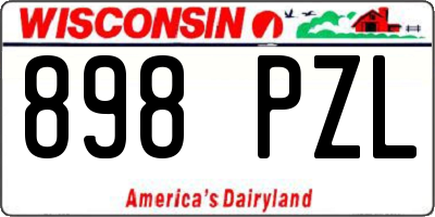WI license plate 898PZL