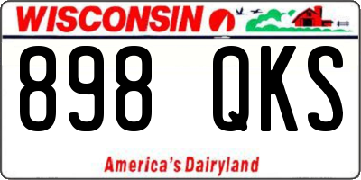 WI license plate 898QKS