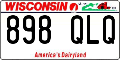 WI license plate 898QLQ