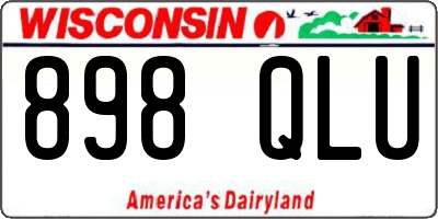 WI license plate 898QLU