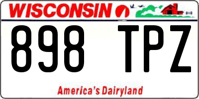 WI license plate 898TPZ
