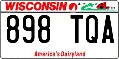 WI license plate 898TQA