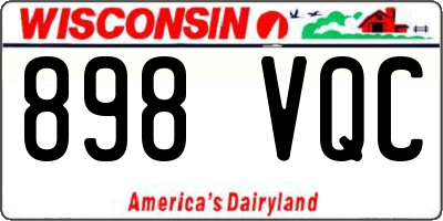 WI license plate 898VQC