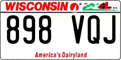 WI license plate 898VQJ