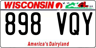 WI license plate 898VQY