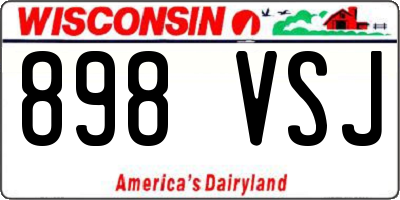 WI license plate 898VSJ