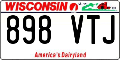 WI license plate 898VTJ
