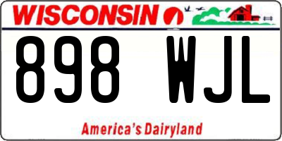 WI license plate 898WJL