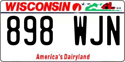 WI license plate 898WJN