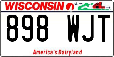 WI license plate 898WJT