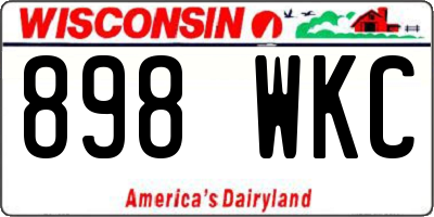 WI license plate 898WKC