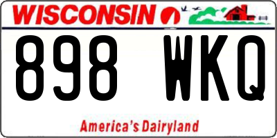 WI license plate 898WKQ
