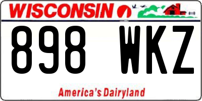 WI license plate 898WKZ