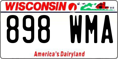 WI license plate 898WMA