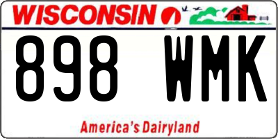 WI license plate 898WMK