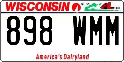 WI license plate 898WMM
